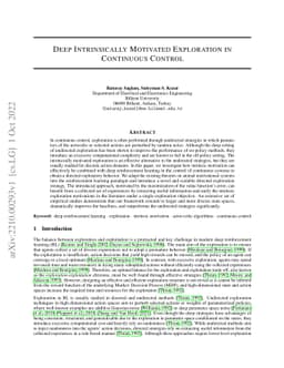 Deep Intrinsically Motivated Exploration in Continuous Control