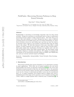 PathFinder: Discovering Decision Pathways in Deep Neural Networks