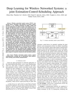 Deep Learning for Wireless Networked Systems: a joint
  Estimation-Control-Scheduling Approach
