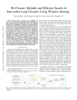 Wi-Closure: Reliable and Efficient Search of Inter-robot Loop Closures
  Using Wireless Sensing