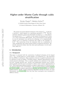 Higher-order stochastic integration through cubic stratification