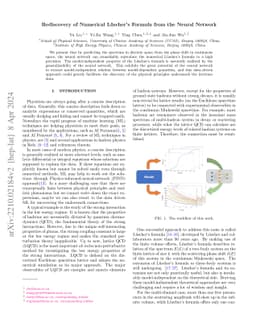 Rediscovery of Numerical Lüscher's Formula from the Neural Network
