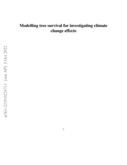 Modelling tree survival for investigating climate change effects