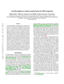 Goal Recognition as a Deep Learning Task: the GRNet Approach