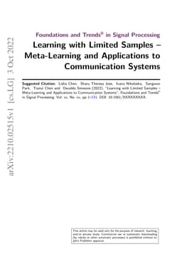 Learning with Limited Samples -- Meta-Learning and Applications to
  Communication Systems