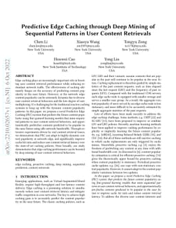 Predictive Edge Caching through Deep Mining of Sequential Patterns in
  User Content Retrievals