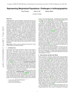 Representing Marginalized Populations: Challenges in Anthropographics