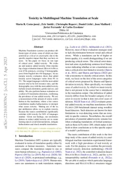 Toxicity in Multilingual Machine Translation at Scale