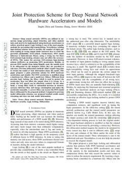 Joint Protection Scheme for Deep Neural Network Hardware Accelerators
  and Models