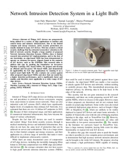 Network Intrusion Detection System in a Light Bulb