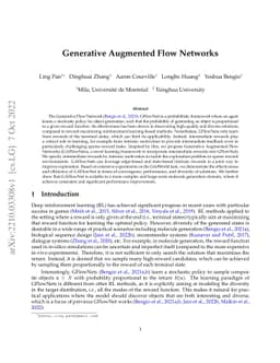 Generative Augmented Flow Networks