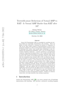 Treewidth-aware Reductions of Normal ASP to SAT -- Is Normal ASP Harder
  than SAT after All?
