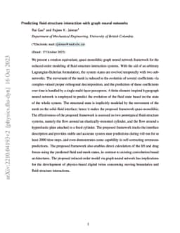 Predicting fluid-structure interaction with graph neural networks