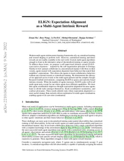 ELIGN: Expectation Alignment as a Multi-Agent Intrinsic Reward