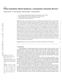 When Infodemic Meets Epidemic: a Systematic Literature Review