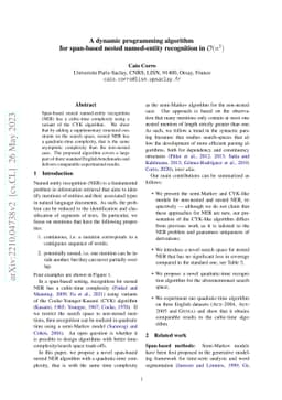 A dynamic programming algorithm for span-based nested named-entity
  recognition in O(n^2)