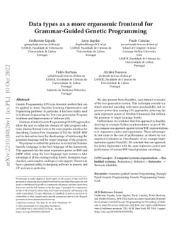 Data types as a more ergonomic frontend for Grammar-Guided Genetic
  Programming