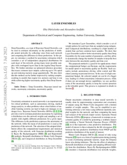 Layer Ensembles
