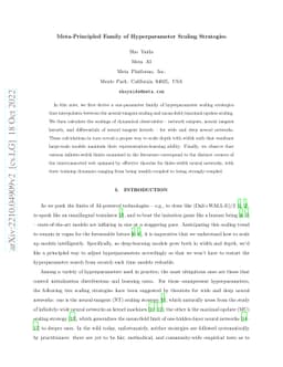Meta-Principled Family of Hyperparameter Scaling Strategies