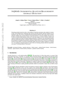 InQMAD: Incremental Quantum Measurement Anomaly Detection