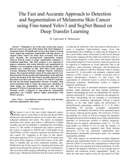 The Fast and Accurate Approach to Detection and Segmentation of Melanoma
  Skin Cancer using Fine-tuned Yolov3 and SegNet Based on Deep Transfer
  Learning