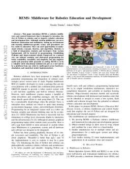 REMS: Middleware for Robotics Education and Development