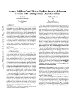 KAIROS: Building Cost-Efficient Machine Learning Inference Systems with
  Heterogeneous Cloud Resources