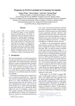 Perplexity from PLM Is Unreliable for Evaluating Text Quality