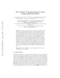 The evolution of AI approaches for motor imagery EEG-based BCIs