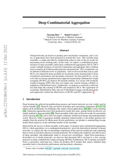 Deep Combinatorial Aggregation
