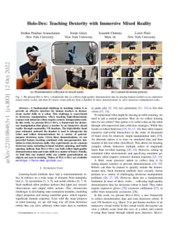 Holo-Dex: Teaching Dexterity with Immersive Mixed Reality