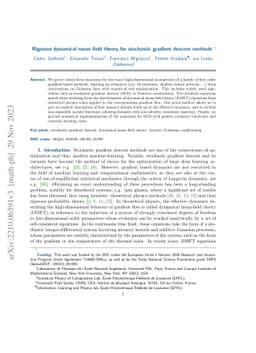 Rigorous dynamical mean field theory for stochastic gradient descent
  methods