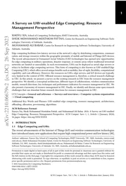 A Survey on UAV-enabled Edge Computing: Resource Management Perspective