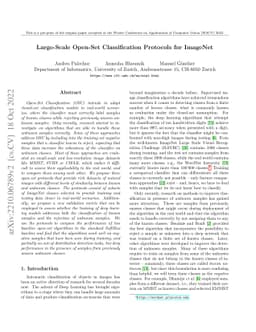 Large-Scale Open-Set Classification Protocols for ImageNet