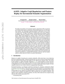 ALIFE: Adaptive Logit Regularizer and Feature Replay for Incremental
  Semantic Segmentation