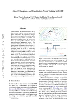 SQuAT: Sharpness- and Quantization-Aware Training for BERT