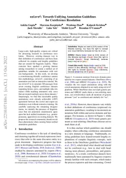ezCoref: Towards Unifying Annotation Guidelines for Coreference
  Resolution