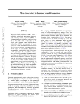 Meta-Uncertainty in Bayesian Model Comparison