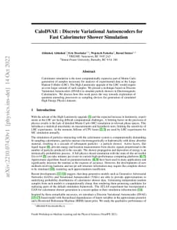 CaloDVAE : Discrete Variational Autoencoders for Fast Calorimeter Shower
  Simulation