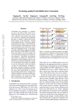 Psychology-guided Controllable Story Generation