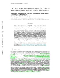 $Λ$-DARTS: Mitigating Performance Collapse by Harmonizing
  Operation Selection among Cells