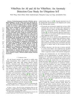 VHetNets for AI and AI for VHetNets: An Anomaly Detection Case Study for
  Ubiquitous IoT