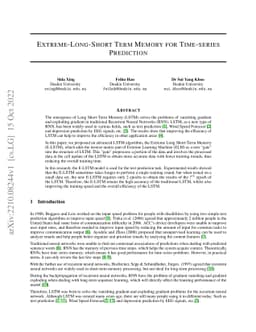 Extreme-Long-short Term Memory for Time-series Prediction