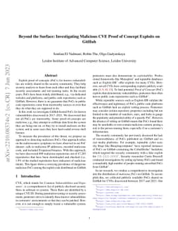 Beyond the Surface: Investigating Malicious CVE Proof of Concept
  Exploits on GitHub