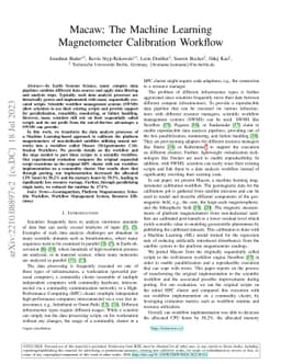 Macaw: The Machine Learning Magnetometer Calibration Workflow