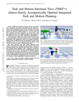 Task and Motion Informed Trees (TMIT*): Almost-Surely Asymptotically
  Optimal Integrated Task and Motion Planning