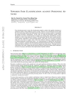 Towards Fair Classification against Poisoning Attacks