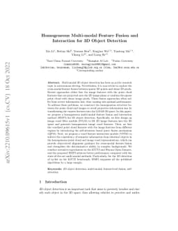Homogeneous Multi-modal Feature Fusion and Interaction for 3D Object
  Detection