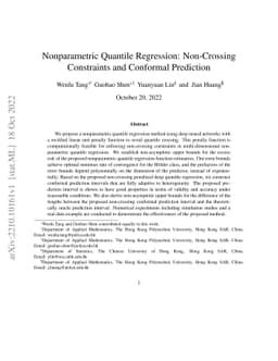 Nonparametric Quantile Regression: Non-Crossing Constraints and
  Conformal Prediction