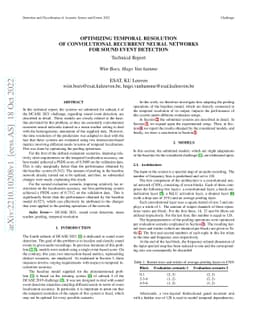 Optimizing Temporal Resolution Of Convolutional Recurrent Neural
  Networks For Sound Event Detection